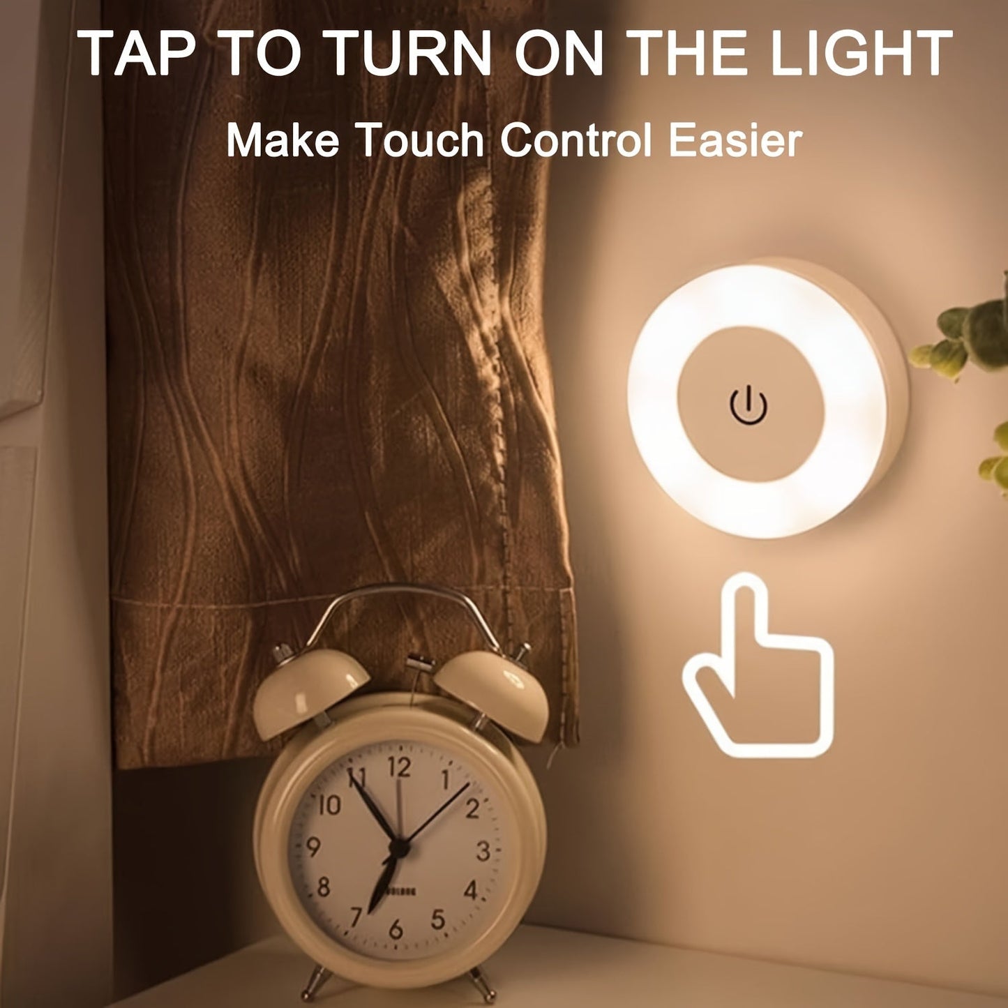 Versatile LED Touch Night Light for Home Decor