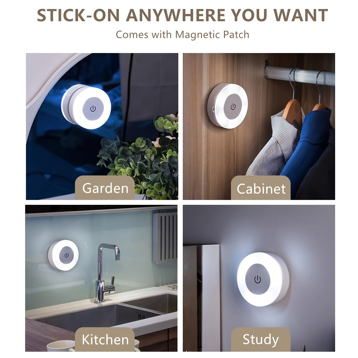 Versatile LED Touch Night Light for Home Decor